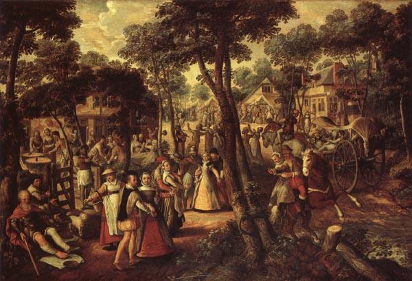 Joachim Beuckelaer A Village Celebration Germany oil painting art